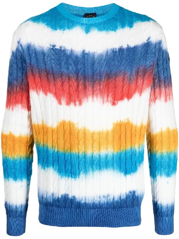 Tie-Dye Pattern Cotton Jumper